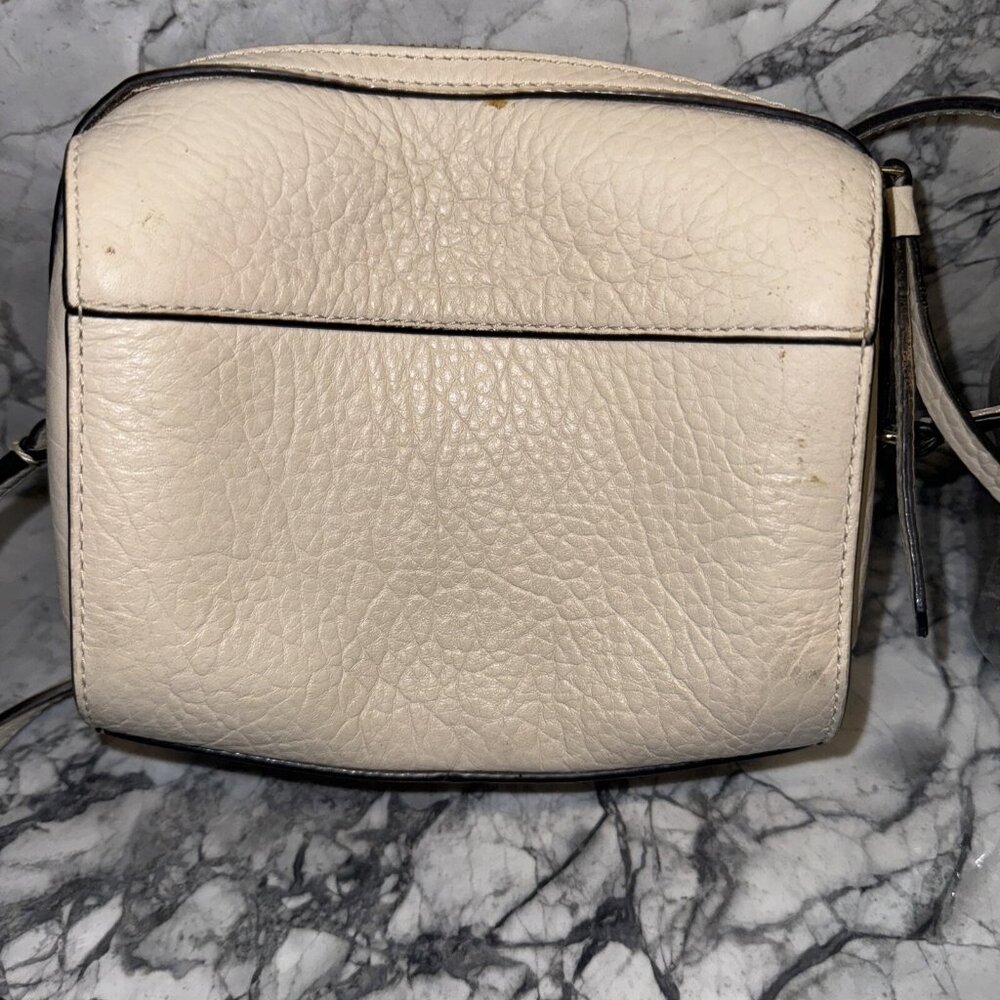 KATE SPADE Perri Lane Looloo Bubbles Crossbody Shoulder Leather Bag Beige - Picture 4 of 5